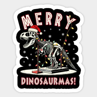 Funny Dinosaur Gifts Men Women Kids Dinosaur Ugly Christmas Sticker